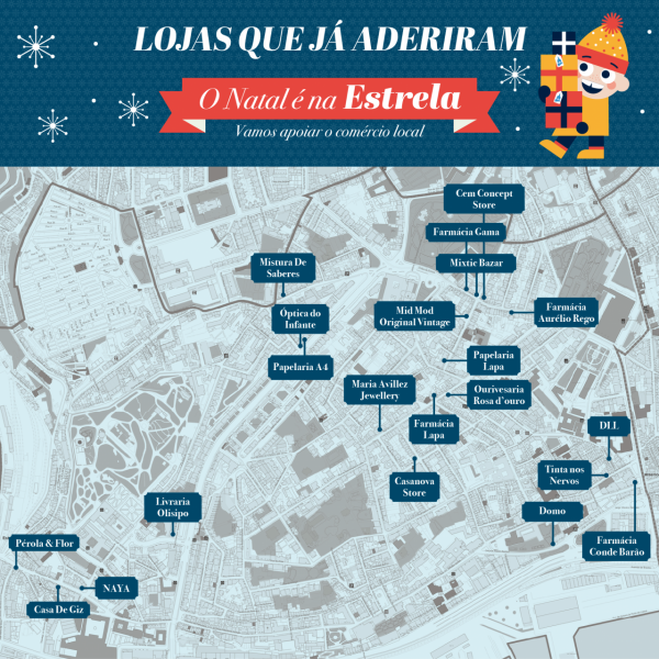 O Natal é na Estrela! - Lojas Aderentes