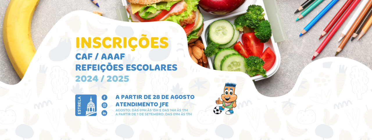 Inscrições CAF/AAAF e Refeições Escolares 2024-2025