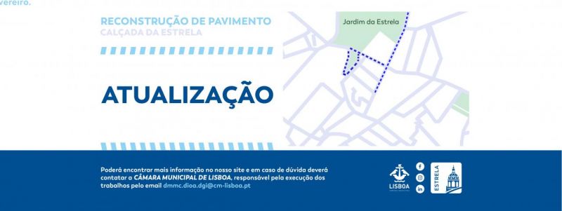 Reconstrução de Pavimento Calçada da Estrela - Atualização