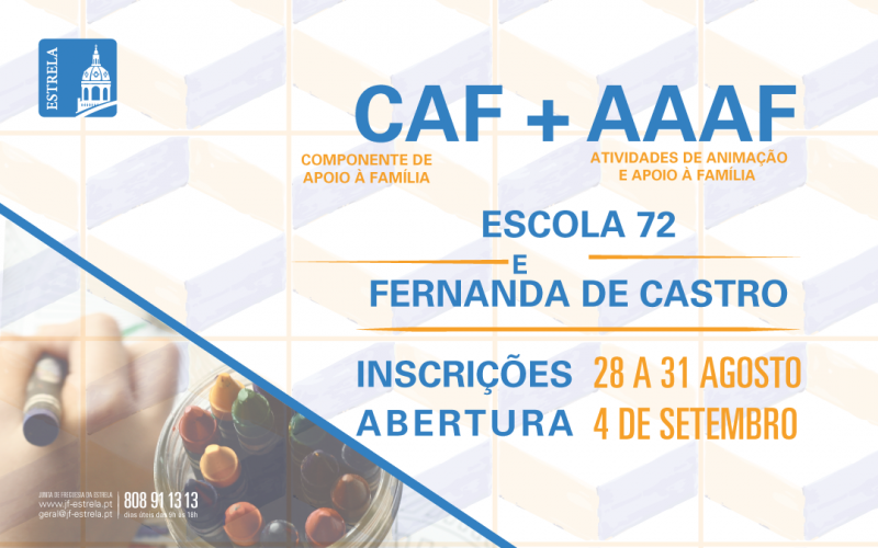 Inscrições para o CAF + AAAF