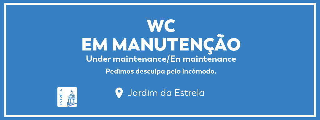 Encerramento casas de banho Jardim da Estrela